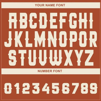 CUSTOM ORANGE 3D AUSTIN CITY TEXAS PATTERN BASEBALL JERSEY - PRINTED